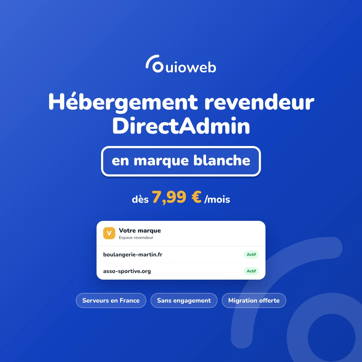 Hébergement revendeur DirectAdmin en France : le guide 2026
