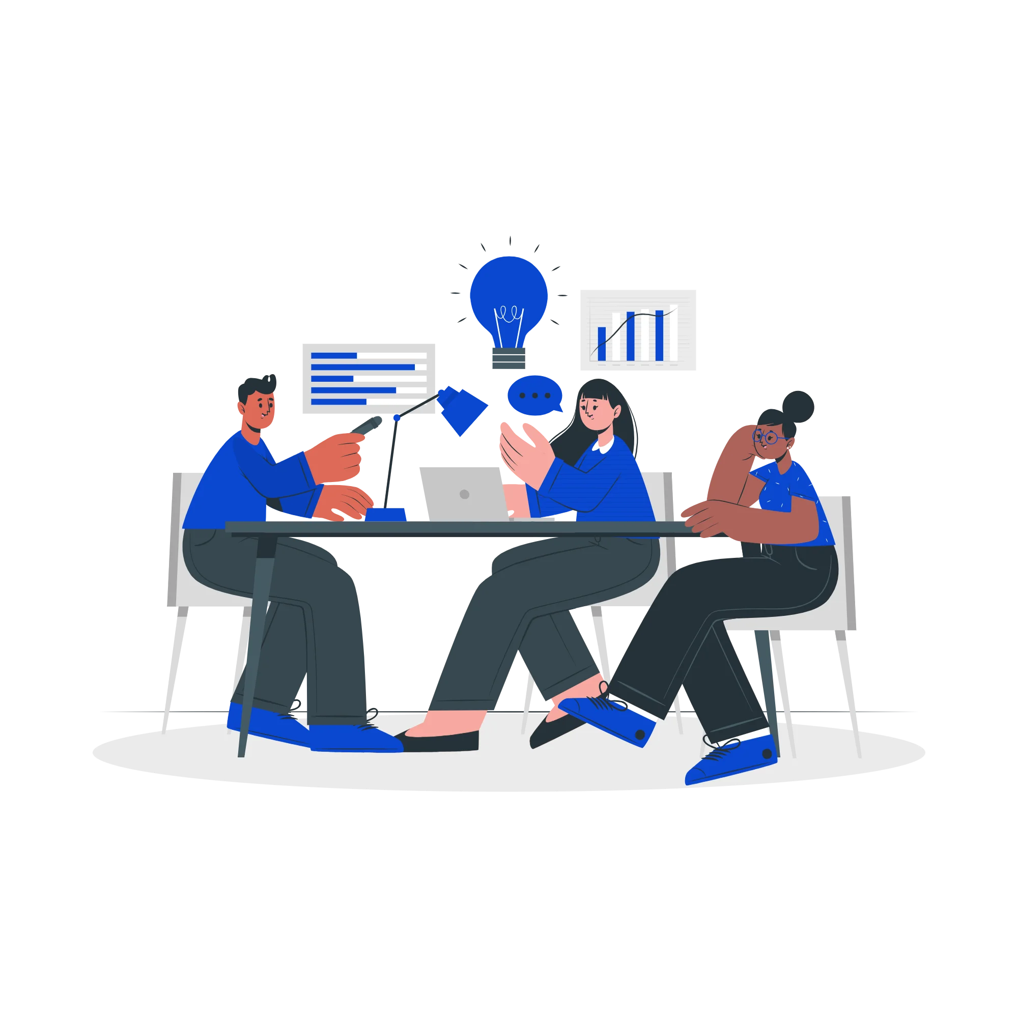 Association présence web - personnes autour d'un écran